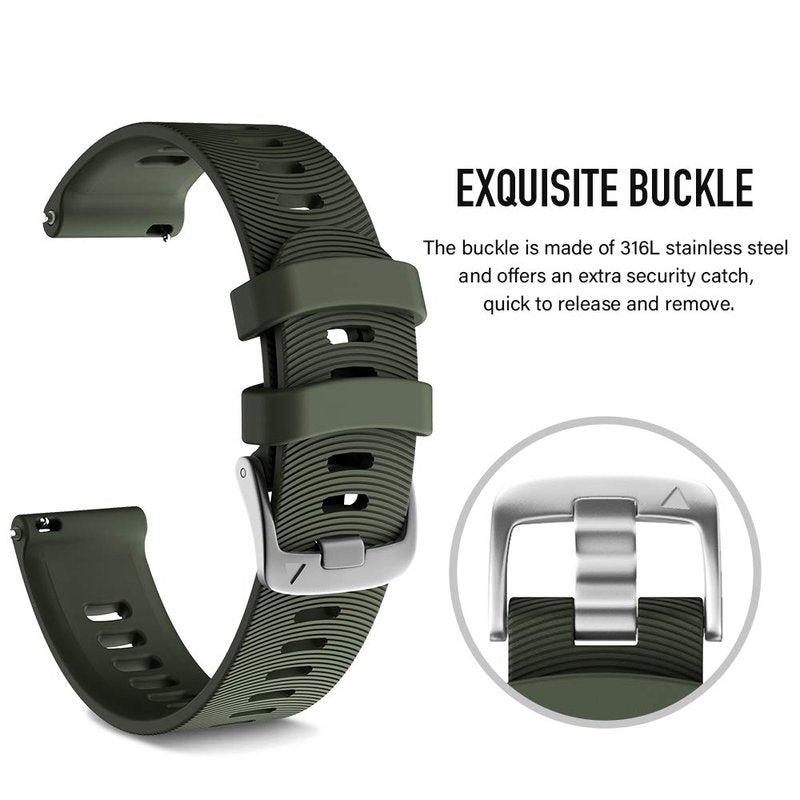 NotoCity for Garmin Forerunner 245/Forerunner 55 Band, 20mm Replacement Band for Galaxy Watch 5/5 Pro Galaxy Watch 4/Vivoactive 3/Vivoactive 5