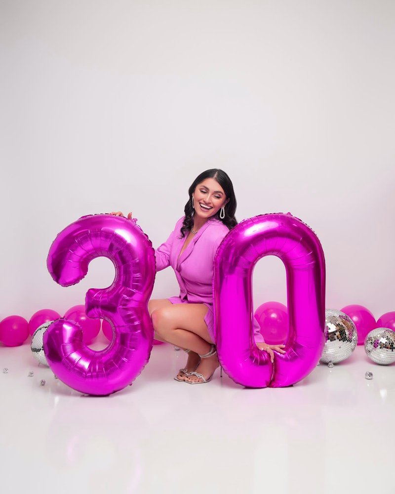 Rosy Purple 2 Balloon, Number Balloons 40 Inch, 2nd Balloon Number Birthday Decorations, Second Two Birthday Party Supplies, Number 2 Balloon