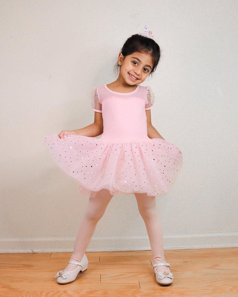 Stelle Girls' Ultra Soft Pro Dance Tight/Ballet Footed Tight(Toddler/Little Kid/Big Kid),BP+WT+BK,S