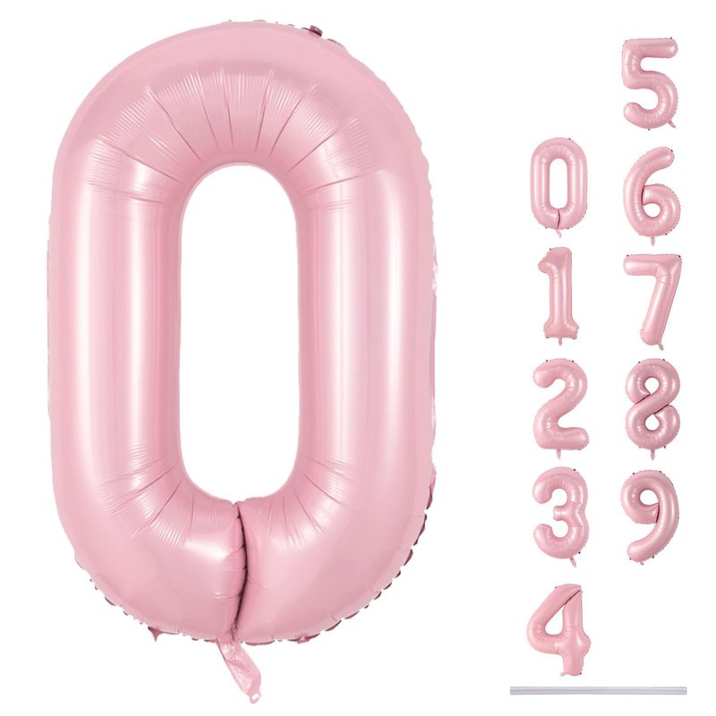 40" Balloon Letter A Pastel Pink, Large Foil Pink Letter Balloons Set A - Z for Girls, Light Pink A Helium Balloons for Women Birthday Anniversary Graduation New Year Party Decoration Supplies