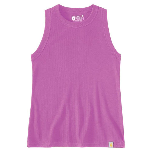 Carhartt Women's Tencel™ Fiber Series Fitted Ribbed Tank, Electric Fuchsia, Large