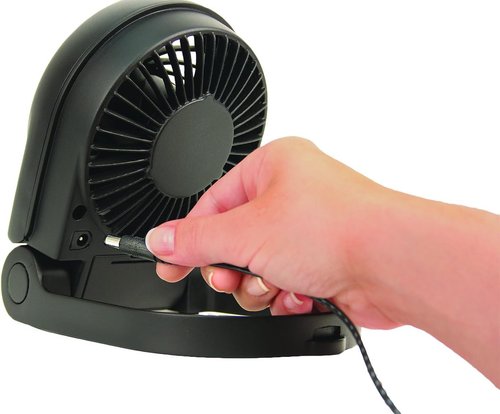 Honeywell HTF090B Turbo Personal Fan - Compact Black Portable Fan for Travel & Outdoor Use