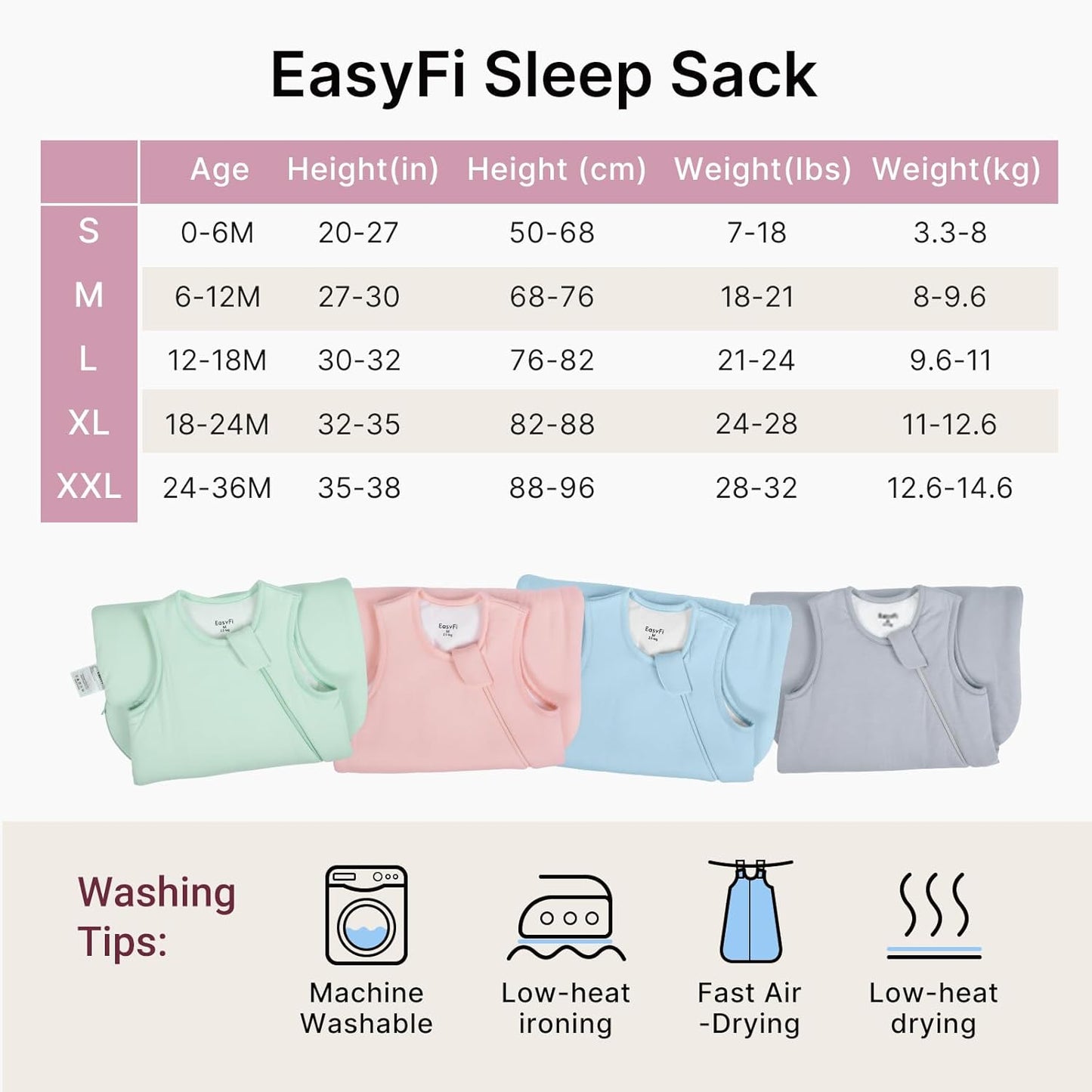 Supersoft Rayon Sleep Sack | Bamboo Toddler Wearable Blanket 1.0 Tog | 6-12 Months - Pink
