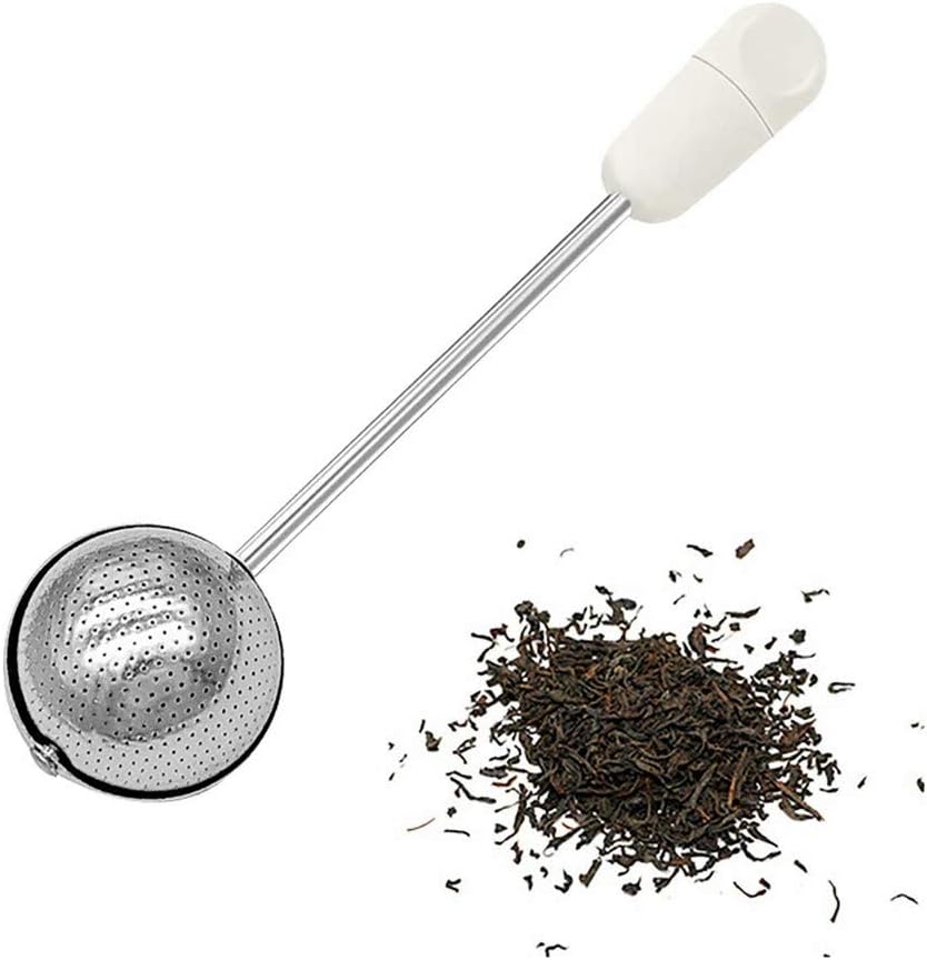 Regine Switzerland Sugar Shaker Duster Wand - Stainless Steel Flour & Spice Dispenser | Easy One-Handed Operation (White)