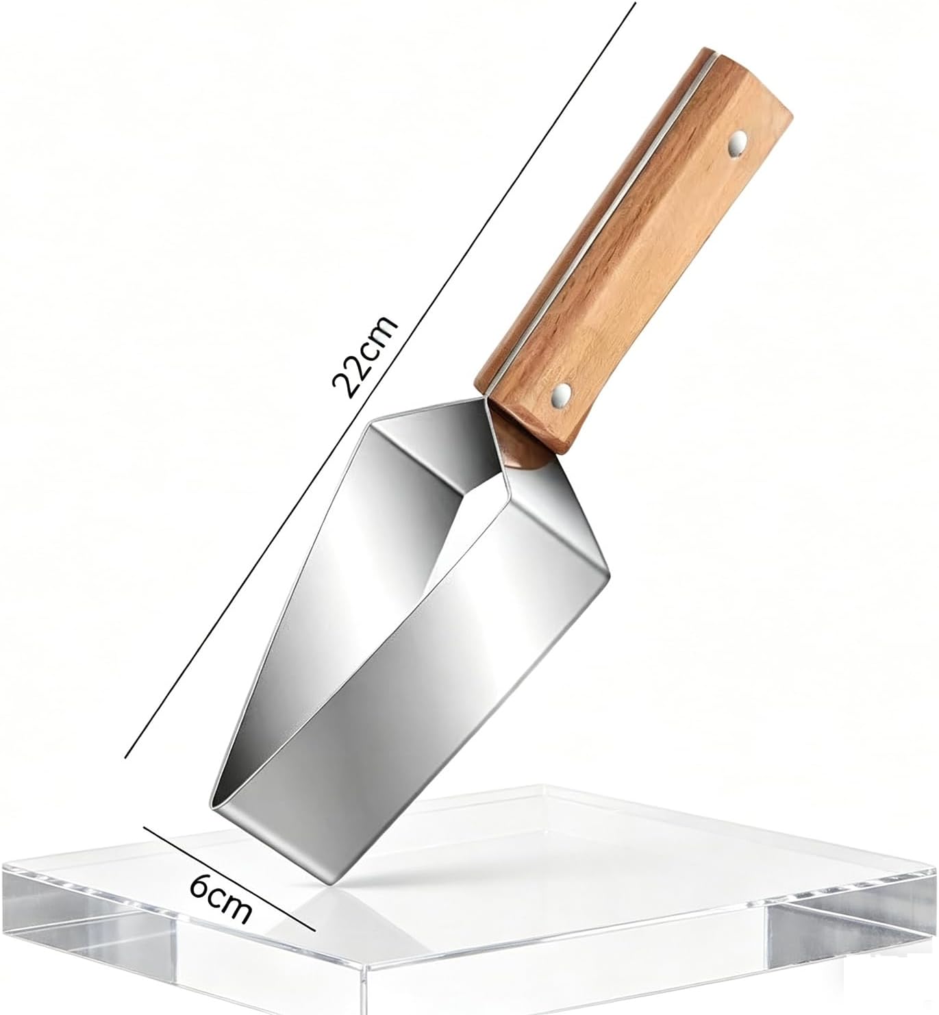 Skiennix Triangle Watermelon Cutter - Stainless Steel Quick Fruit Slicer for Home & Camping (1 Piece)