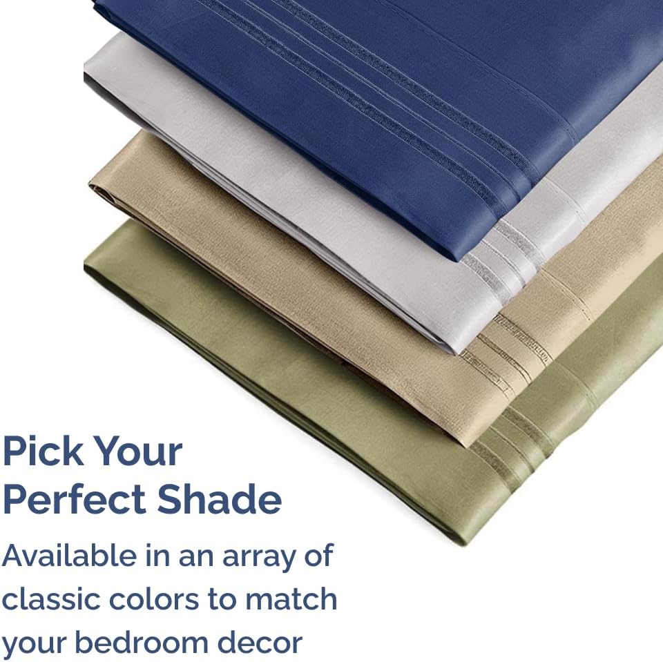 King Pillow Cases by Luxurious Living - Ultra Soft Hotel Quality - Wrinkle Free & Stain Resistant - 10 Pcs Set in Burgundy