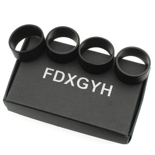 FDXGYH 4 PcsTennis Racquet Grips Tennis Racket Grip Band Rubber Ring with Non-Slip Badminton Tennis Absorbent Overgrip in Place, Black
