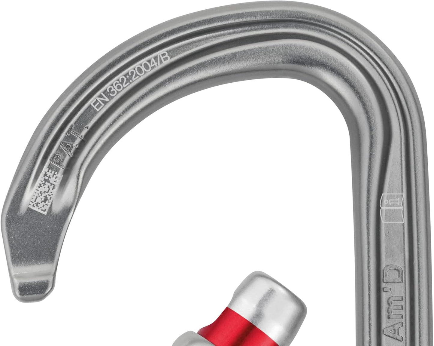 PETZL Am'D Screw-Lock Carabiner - Black, Durable Safety Clip for Climbing & Outdoor Gear