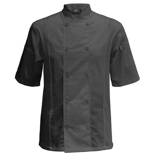 Chef Code Cool Breeze Side Vent Chef Coat (Charcoal, M)