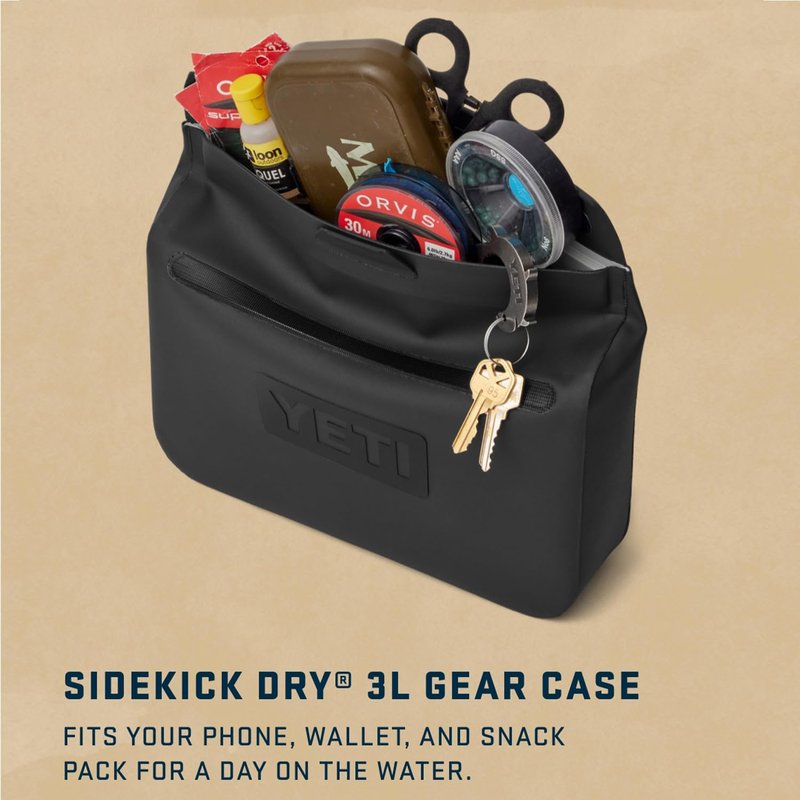 YETI Sidekick Dry 3L Gear Case, Charcoal