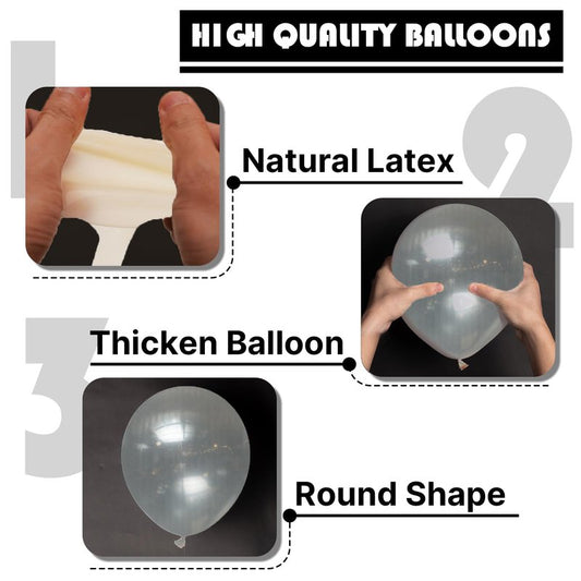 PartyWoo Clear Balloons 140pcs Different Sizes of 18 12 10 5 Inch Transparent Balloon Arch Kit for Graduation Wedding Baby Shower Bridal Shower Anniversary Birthday Party Decorations Clear-Y2