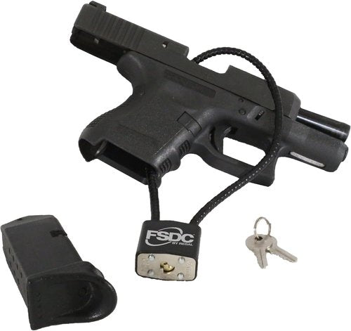 FSDC Gun Cable Lock 15" - California DOJ Approved, Scratch-Resistant with 2 Keys