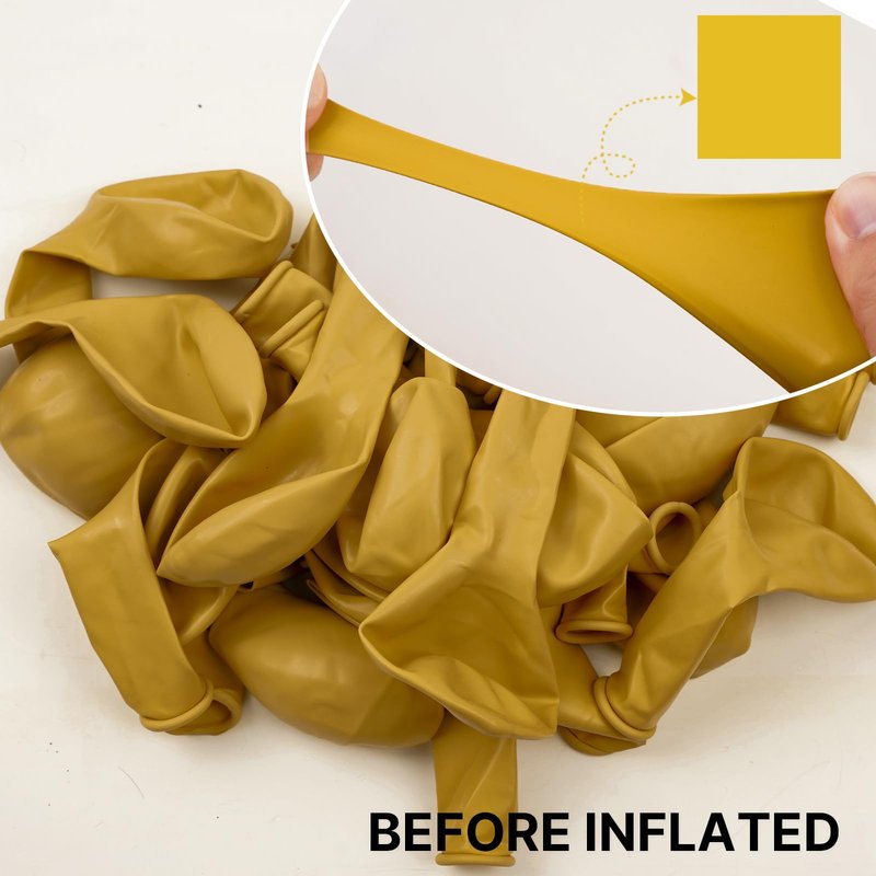 PartyWoo Mustard Yellow Balloons 100pcs 12 Inch Boho Netural Fall Balloons for Birthday Engagement Baby Shower Anniversary Bee Sunflower Little Cutie Thanksgiving Party Decorations Yellow-F57
