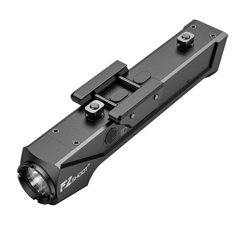 EZshoot 1800 Lumens Rifle Light Compatible with Picatinny and M-Rail, Rifle Flashlight with Magnetic Rechargeable, Tactical Flashlight with Strobe for Home Denfence, Hunting