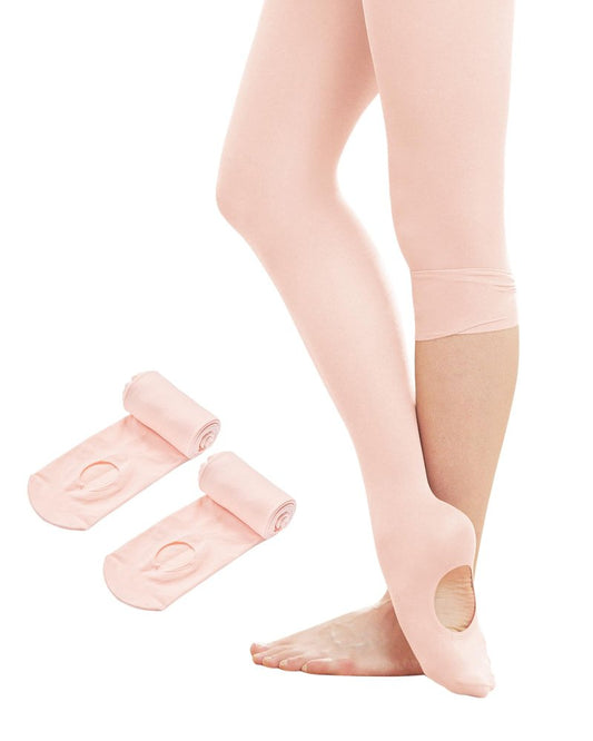 Stelle Women's Ballet Tights Convertible Dance Leggings Ultra Soft Pro Transition Tight(2BP,S)