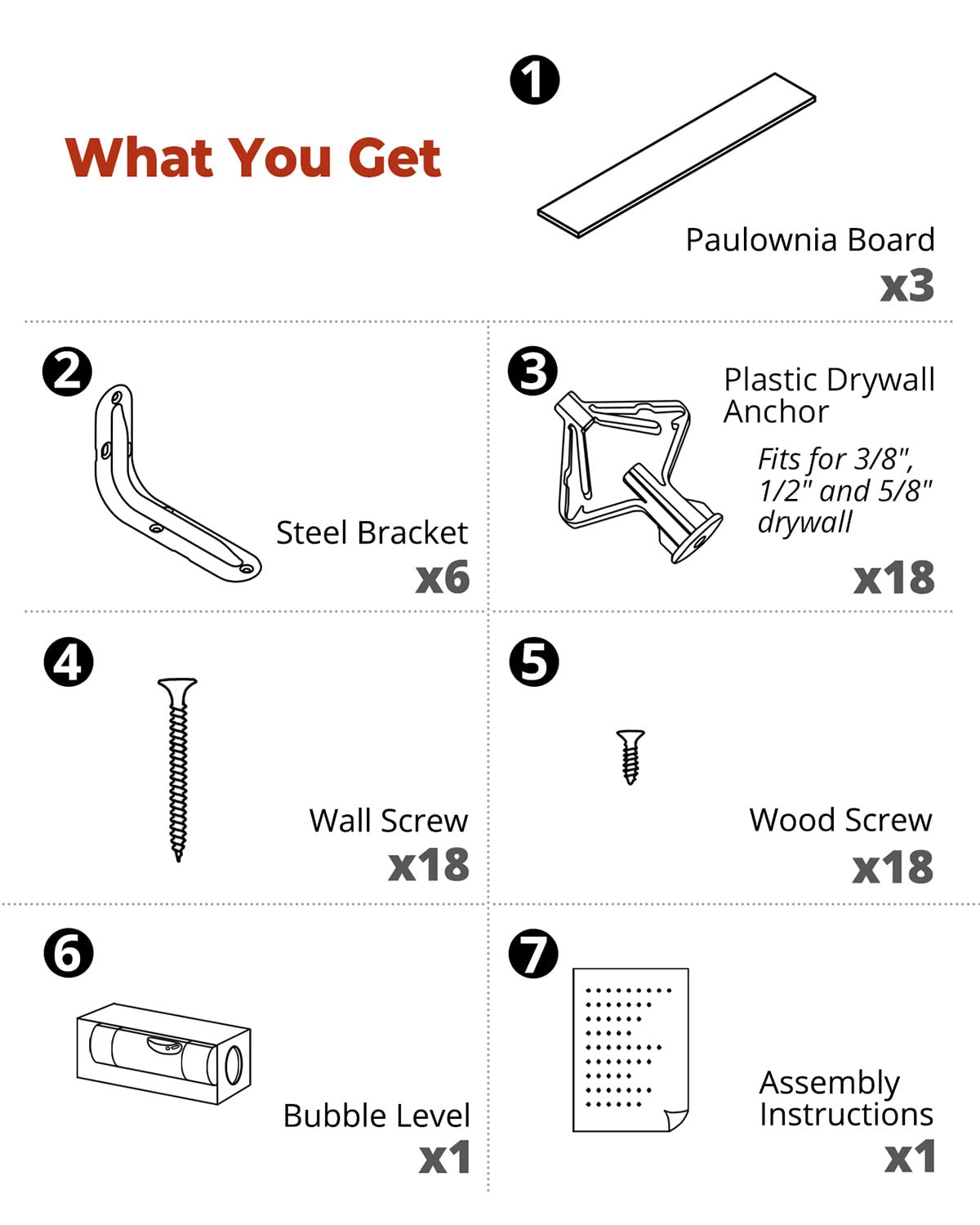 Greaittle 36 Inch Floating Shelves, Set of 3 Long Floating Shelves for Wall Decor, Photos & Display, Natural Wood, Rustic Style (36" x 5.5", Brown)