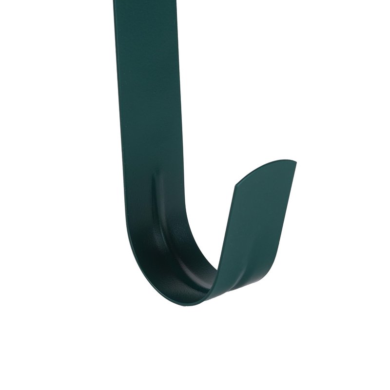 Sattiyrch 12" Wreath Hanger for Front Door,Steel Over The Door Hanger Hook,Wreath Door Hanger (Green,2)