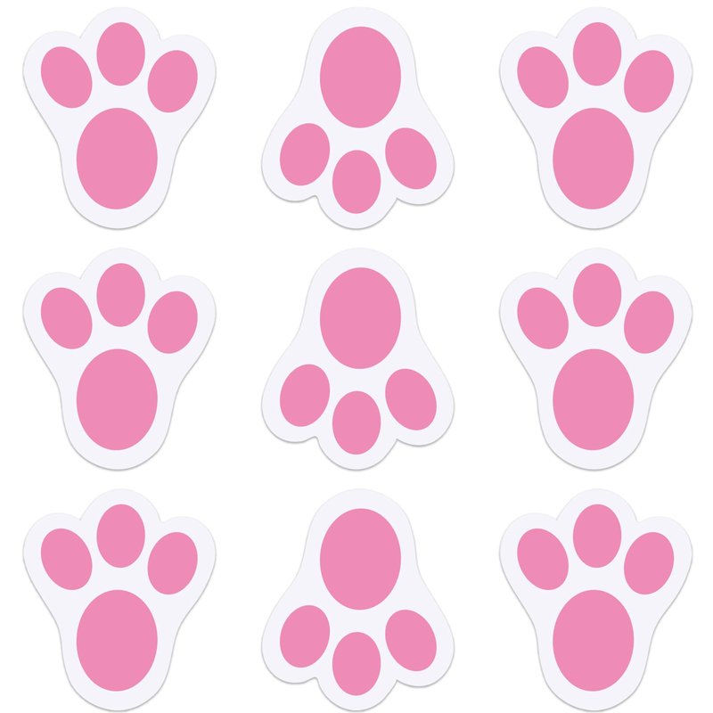 Wonmon 360 PCS Easter Bunny Paw Prints Stickers for Envelopes, Bunny Feet Stickers Rabbit Paw Sticker for Envelope Seals Crafts Easter Gifts Greeting Cards Bottle Laptop Party Decorations