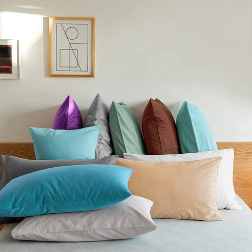 FLXXIE Body Pillow Cover - Super Soft Microfiber 20x54 Long Pillowcase | Envelope Closure, Stain Resistant, Purple
