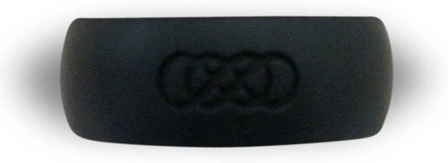 Men's Double Infinity Silicone Wedding Ring - Black, Size 11 for Active Lifestyle
