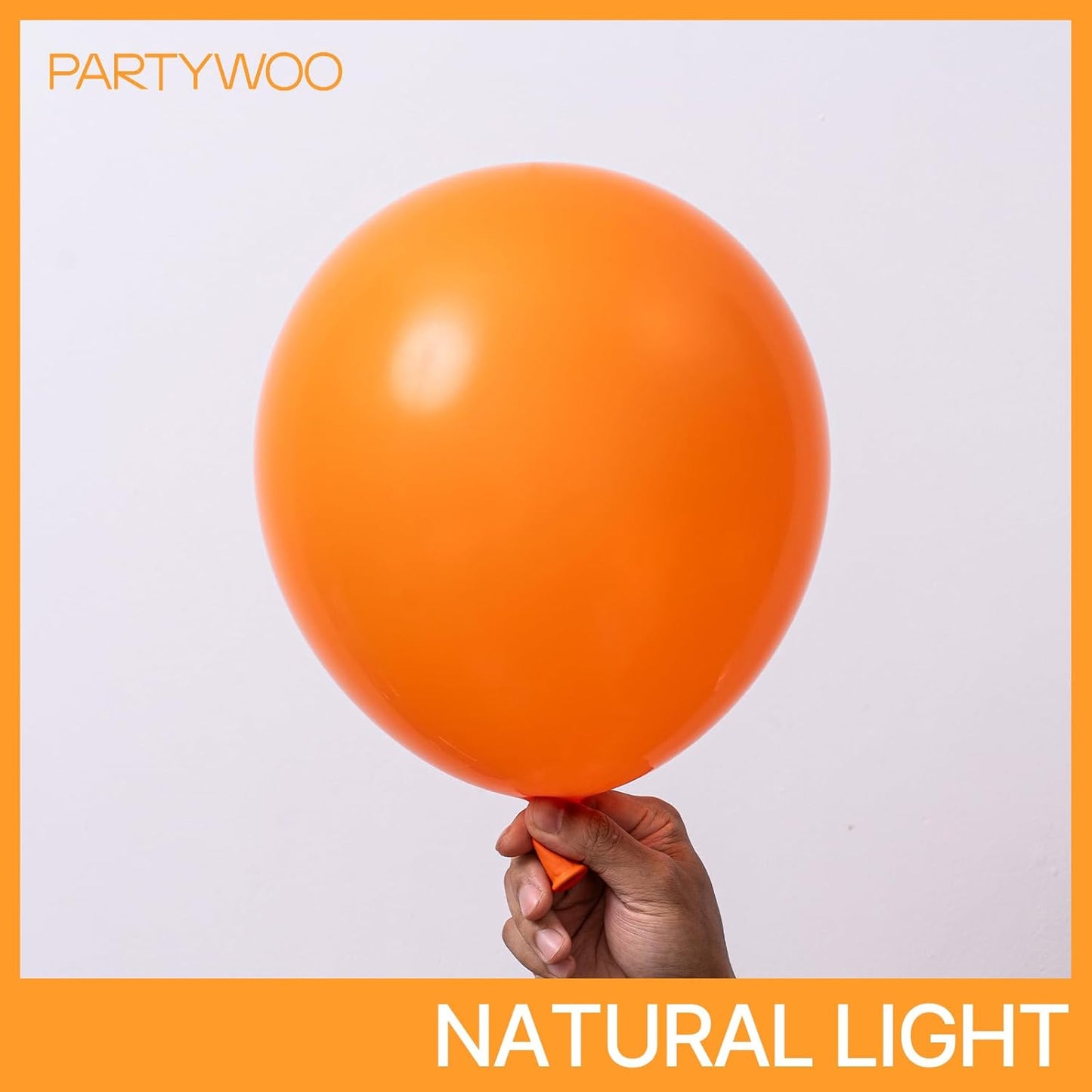 PartyWoo Orange Balloons - 152-Piece Matte Fall Balloon Arch Kit | Perfect for Thanksgiving & Baby Showers