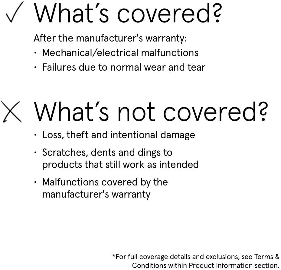 ASURION 3-Year Floorcare Protection Plan - Comprehensive Coverage for $150-$174.99
