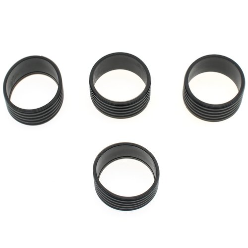 FDXGYH 4 PcsTennis Racquet Grips Tennis Racket Grip Band Rubber Ring with Non-Slip Badminton Tennis Absorbent Overgrip in Place, Black