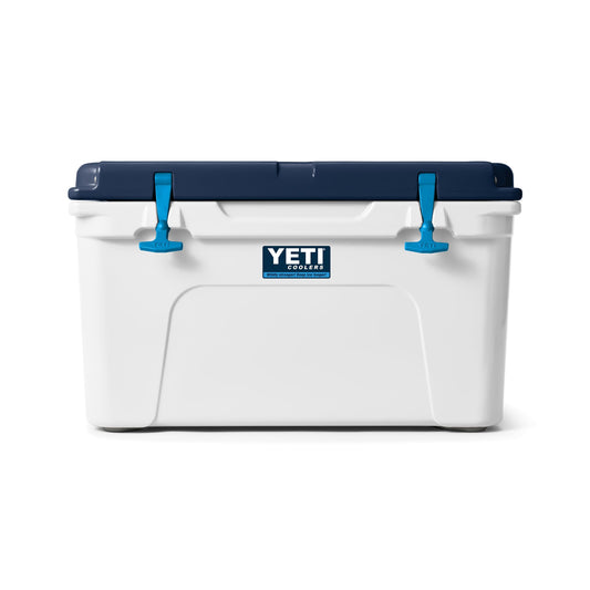 YETI Tundra 45 Cooler, White/Blue