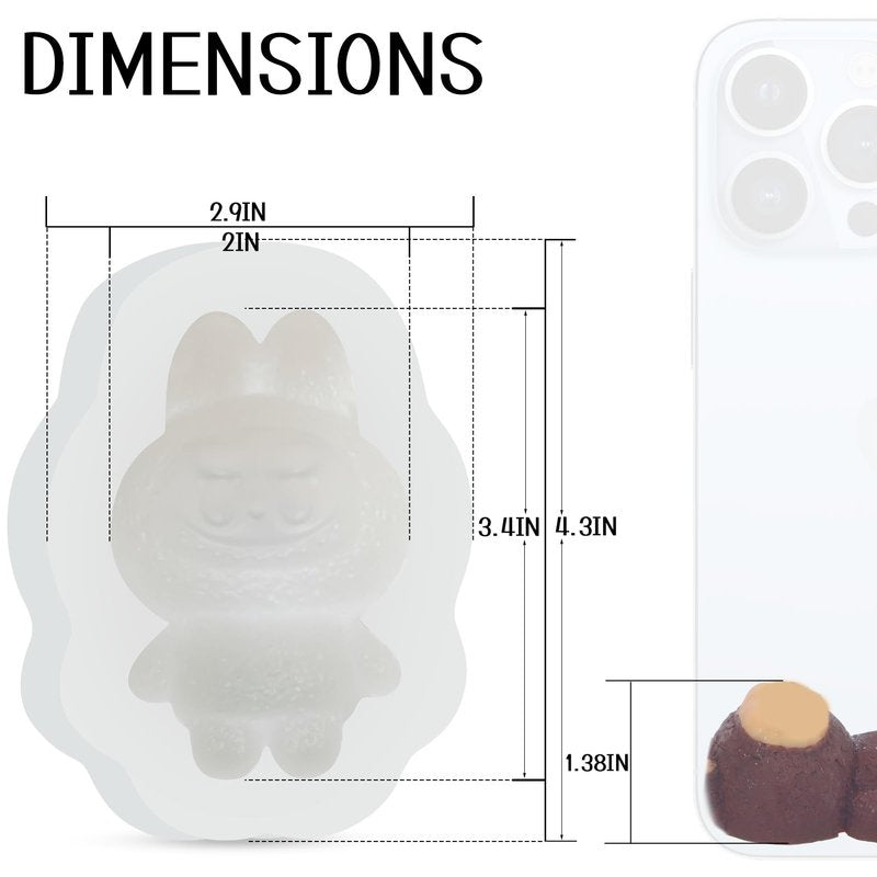Silicone Chocolate Candy Mold,Siliconeice Cube Tray Mold for Cocktails,Silicone Molds for Chocolate Resin Food Crafts Soap