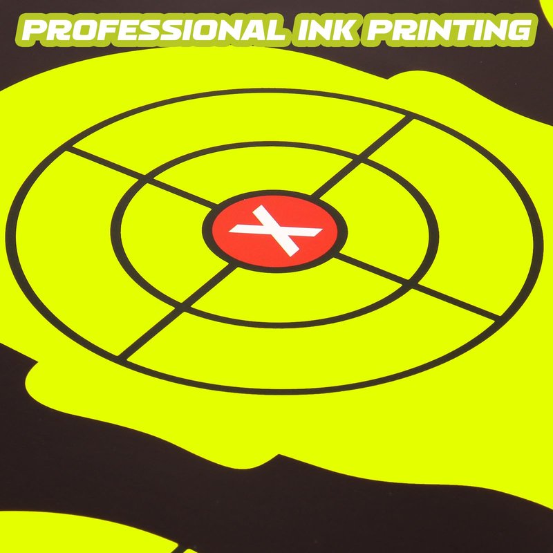 Highwild Shooting Range Silhouette Paper Target - 17X25 Inches (25 Pack, Black & Yellow)