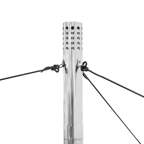 BiggerFire 2.36 "Spark Arrestor Stainless Steel Chimney Rain Cap Tent Stove Exhaust Tube Suitable for Camping Independent Stove Accessories