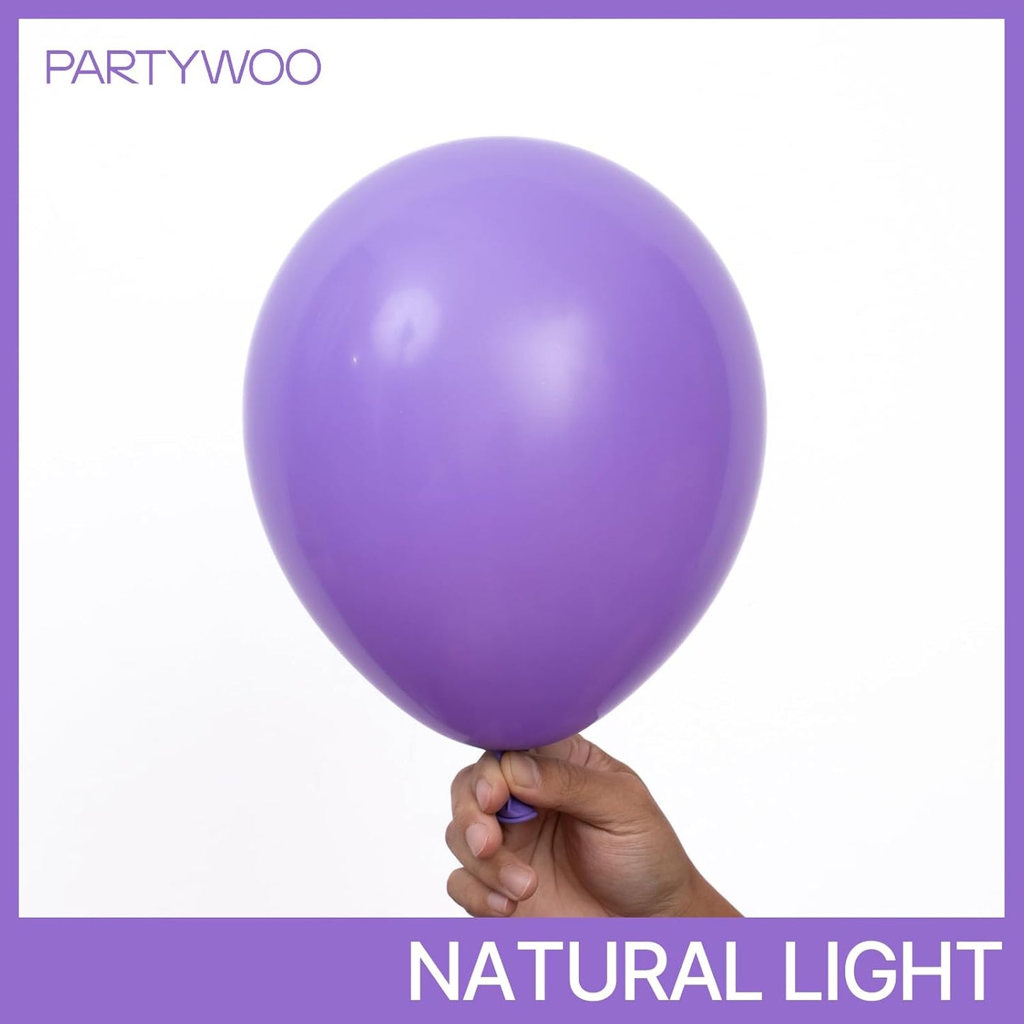 PartyWoo Purple Balloons - 100-Piece Arch Kit with Various Sizes for Birthday & Wedding Decor