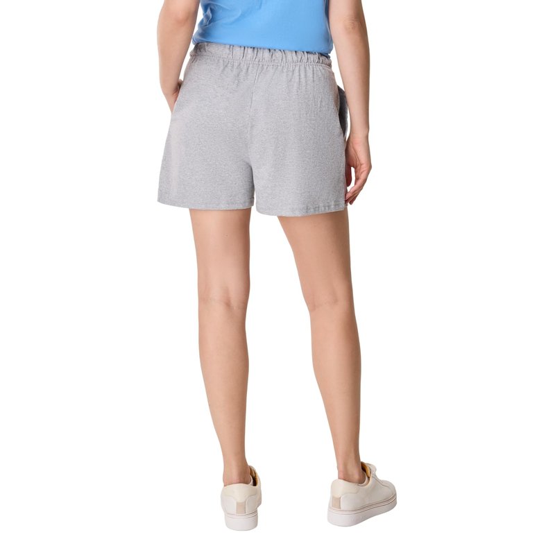 Essential Drawstring Shorts, Cotton Shorts for Women, Adjustable Shorts Light Steel