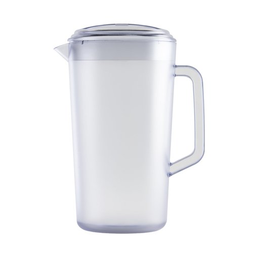 G.E.T. Heavy-Duty 1 Gallon Plastic Pitcher with Lid, Clear, BPA Free