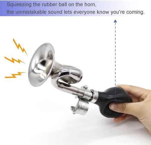 Coolrunner Classic Metal Bugle Horn for Bikes, Golf Carts & Vehicles