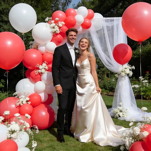 Coral Red Latex Balloons by [Brand Name] - 12 Inch, 110pcs for Birthday Party & Baby Shower Decor