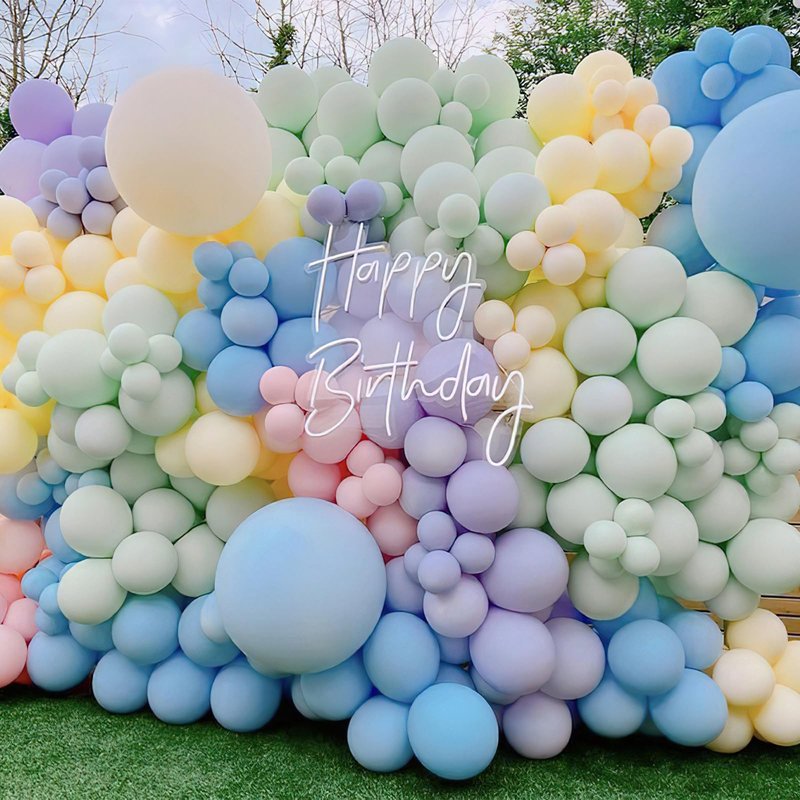 PartyWoo Pastel Balloons 20pcs 18 Inch Pastel Rainbow Latex Balloons for Baby Shower Gender Reveal Engagement Bachelorette Easter Bridal Shower Anniversary Retirement Birthday Party Decorations