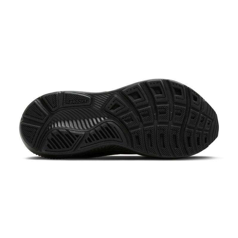 Brooks Men’s Ghost 17 Neutral Running Shoe - Black/Black/Ebony - 12 Wide