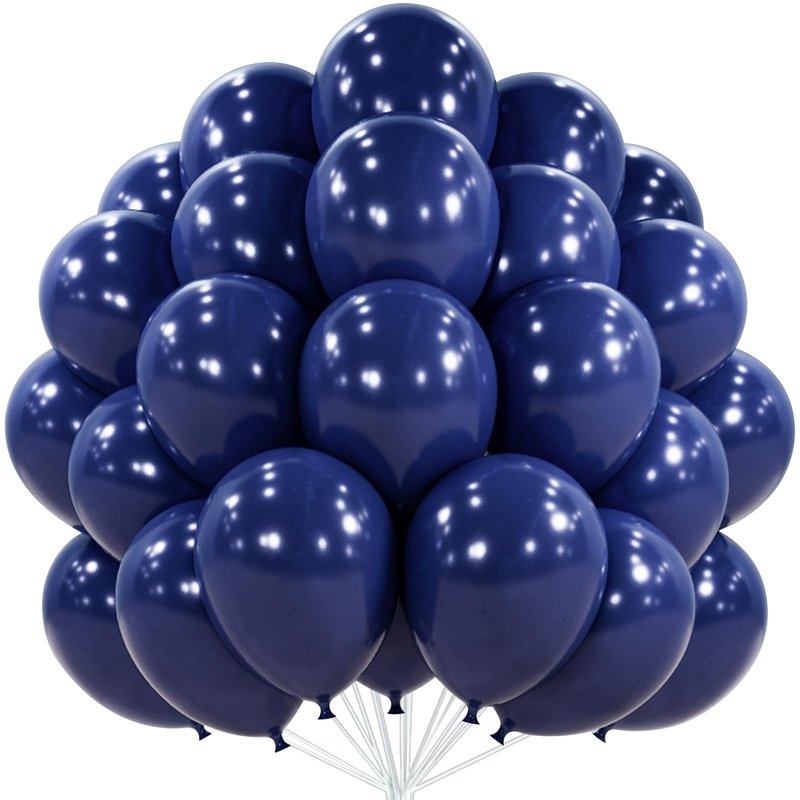 PartyWoo Navy Blue Balloons 101pcs 12 Inch Dark Blue Latex Helium Balloons for Graduation New Year Wedding Sports Theme Boy Baby Shower Men Birthday Bachelorette Party Decorations Blue-Z90