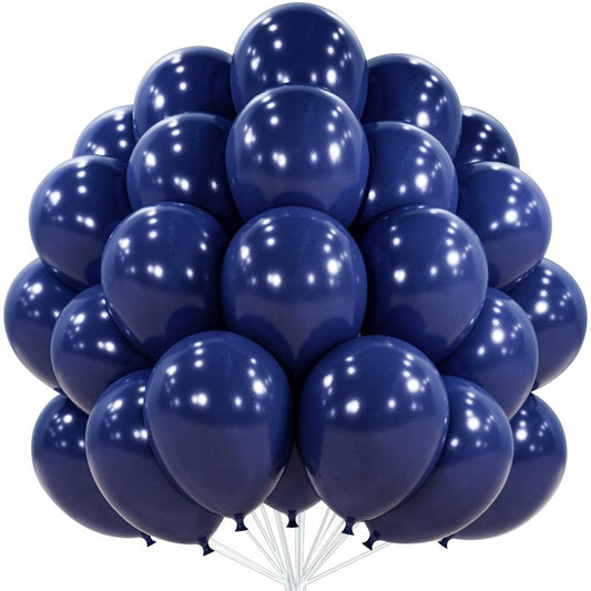 PartyWoo Navy Blue Balloons 101pcs 12 Inch Dark Blue Latex Helium Balloons for Graduation New Year Wedding Sports Theme Boy Baby Shower Men Birthday Bachelorette Party Decorations Blue-Z90