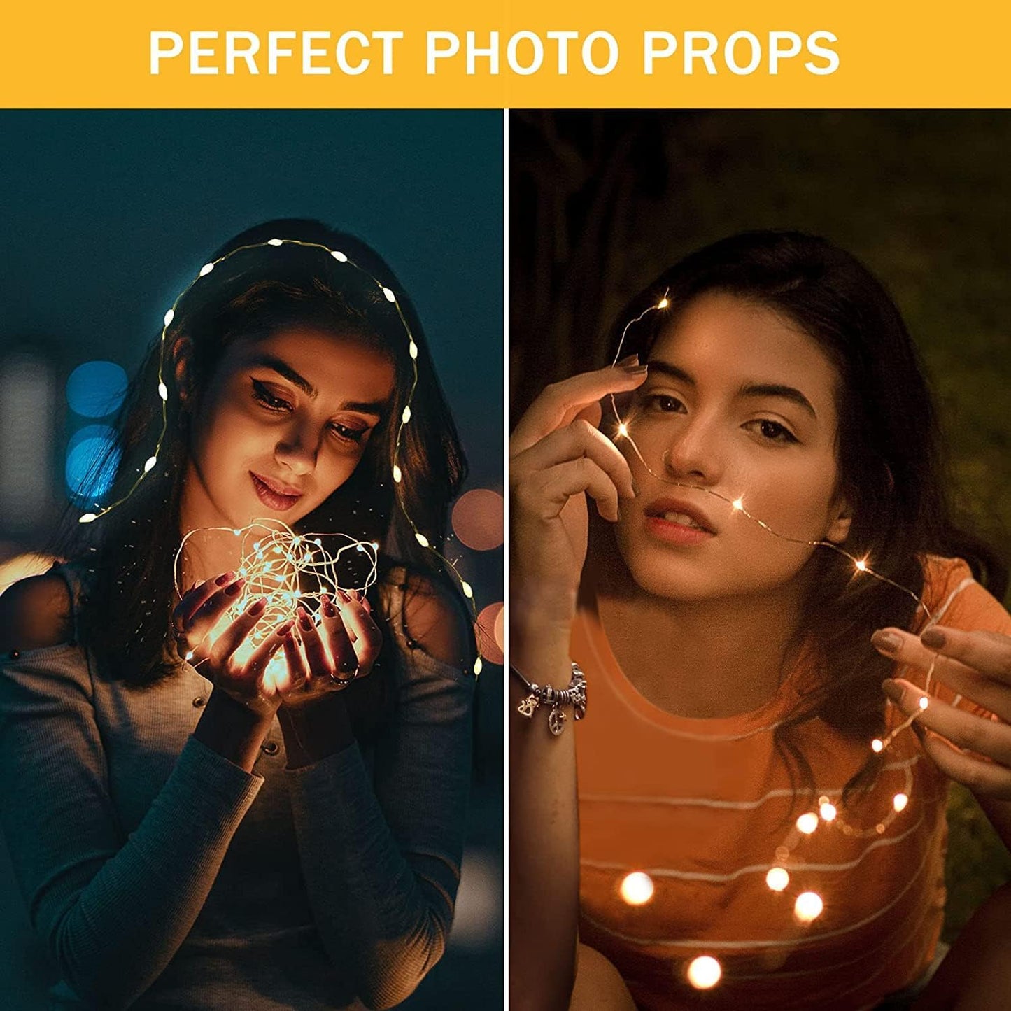 Skiennix 12 Pack Fairy Lights - Battery Operated 7ft 20 LED Mini String Lights | Warm White Twinkle Lights for Weddings & Parties