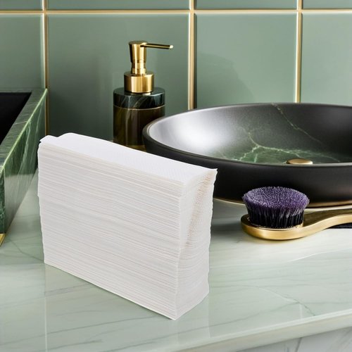 FRCOLOR Hotel Paper Towels - Thickened 200 Sheets Water-Absorbent Tissues for Home & Commercial Use