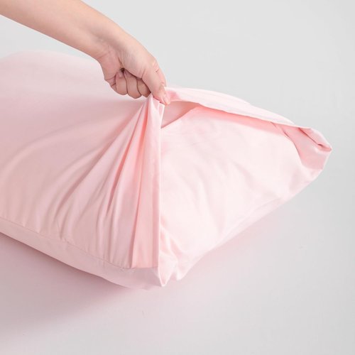 FLXXIE King Pillow Cases - Soft Microfiber Covers with Envelope Closure | Wrinkle & Stain Resistant, 20x36, Blush Pink