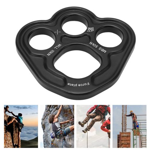 Boxwizard Rigging Plate 3 Holes Space Aluminium 50KN Uniform Force Equipment for Outdoors