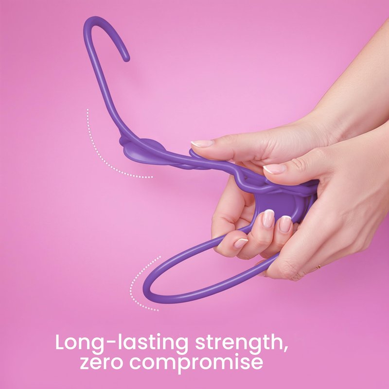 Utopia Home Plastic Hangers 30 Pack - Perfect Space Saving Clothes Hanger - Durable and Strong - Perfect Closet Organizers with Shoulder Grooves (Purple)