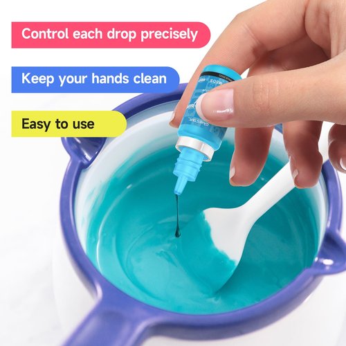 Food Coloring Liquid 12 Colors, Vibrant Food Coloring for Slime, Assorted Neon Food Dye for Baking, Cake Decorating, Ice Cream, Frosting, 10ml/bottle