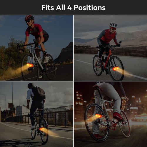 Bike Tail Lights Self-Powered, Cycling Warning Light Bicycle Wheel Fork Magnetic Induction Safety Light Riding Safety Flashlight Taillight