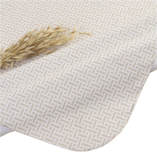 Pioggia Vinyl Tablecloth with Flannel Backed Waterproof Oil-Proof PVC Table Cloth Wipeable Spill-Proof Plastic Table Cover for Indoor and Outdoor(Weave, 60 x 102 Inch Rectangle)