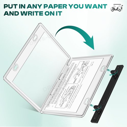 DRIVE UP Golf Cart Transparent Hinged Message Holder for Club Car Models AM10011