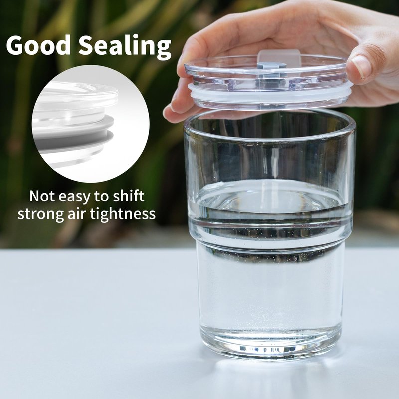 Replacement Lid for 20 oz Cup, Replacement Lid Compatible with YETI 20 oz Cup, 20 oz Non-Spill Lid (amber)